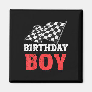 Birthday Boy Race Car Racing Car Driver Birthday C Magnet