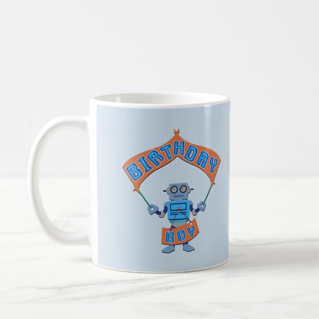 Birthday Boy Robot    Coffee Mug (Left)