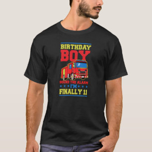Birthday Boy Sound The Alarm I'm Finally 11 Year O T-Shirt