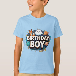 Birthday Boy Space Party T-Shirt