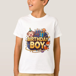 Birthday Boy Space Party T-Shirt