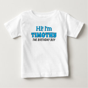 Birthday Boy T-shirt, Birthday T-shirt with Name