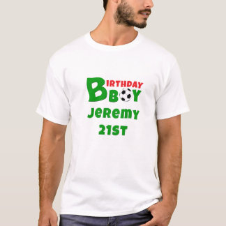 Birthday Boy T-Shirt, Soccer Fan, Personalized T-Shirt