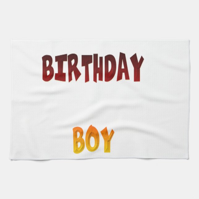 Birthday Boy Tea Towel (Horizontal)