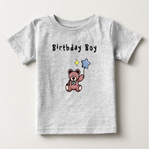 Birthday Boy Teddy Bear Baby T-Shirt