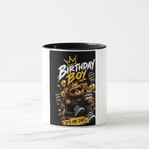 Birthday Boy Teddy Bear Mug Design