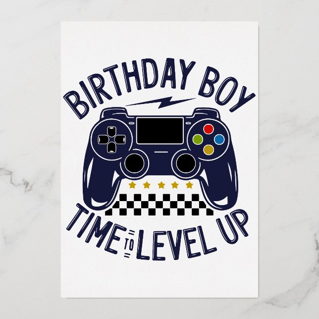 Birthday Boy Time to Level Up (Front)