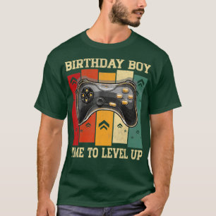 Birthday Boy Time to Level Up Funny Video Game Gif T-Shirt