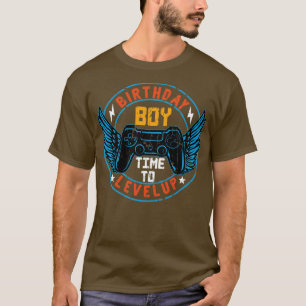 Birthday Boy time to level up Gaming T-Shirt