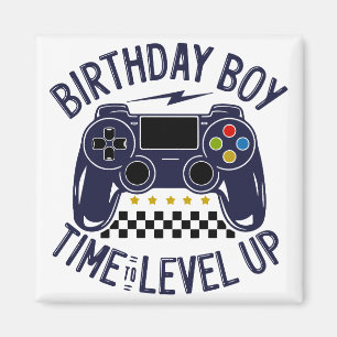 Birthday Boy Time to Level Up Magnet