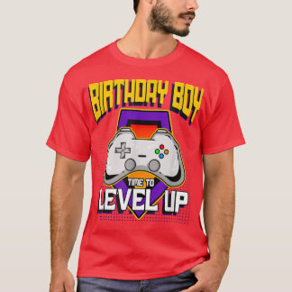 Birthday Boy Time to Level Up Retro Video Game Ann T-Shirt