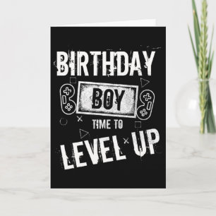Birthday Boy Time To Level Up Video Game Birthday Card