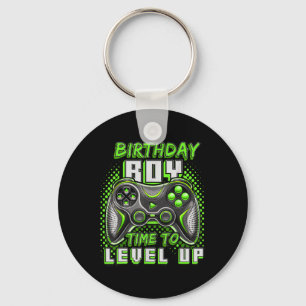 Birthday Boy Time To Level Up Video Game Birthday  Key Ring