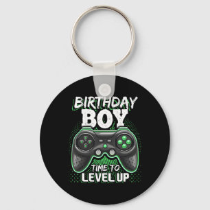 Birthday Boy Time To Level Up Video Game Birthday  Key Ring