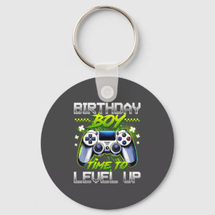 Birthday Boy Time To Level Up Video Game Birthday  Key Ring