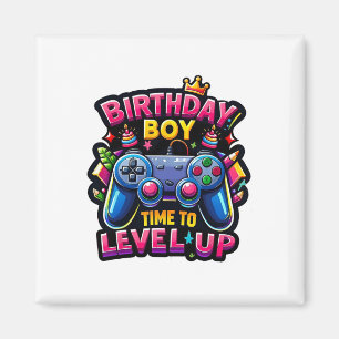 Birthday Boy Time To Level Up Video Game Birthday Magnet