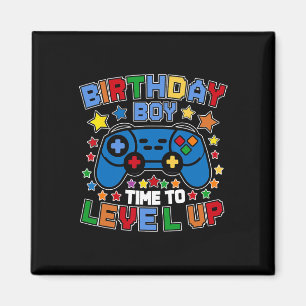 Birthday Boy Time To Level Up Video Game Birthday  Magnet
