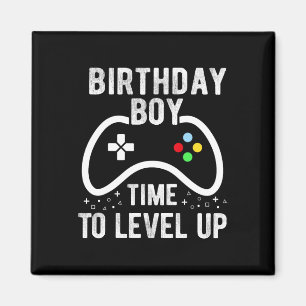 Birthday Boy Time To Level Up Video Game Birthday  Magnet