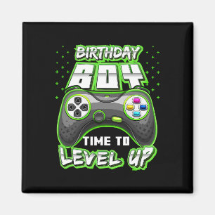 Birthday Boy Time To Level Up Video Game Birthday  Magnet