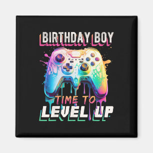 Birthday Boy Time To Level Up Video Game Birthday Magnet