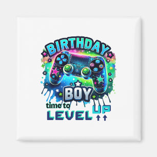 Birthday Boy Time To Level Up Video Game Birthday  Magnet
