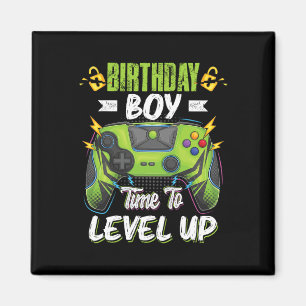 Birthday Boy Time To Level Up Video Game Birthday  Magnet