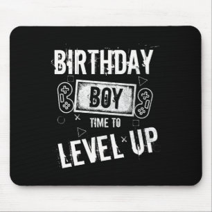 Birthday Boy Time To Level Up Video Game Birthday  Mouse Pad