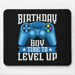 Birthday Boy Time To Level Up Video Game Birthday  Mouse Pad