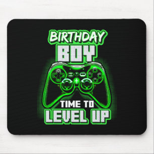 Birthday Boy Time To Level Up Video Game Birthday Mouse Pad