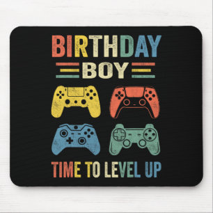 Birthday Boy Time To Level Up Video Game Birthday  Mouse Pad