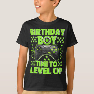 Birthday Boy Time to Level Up Video Game Birthday T-Shirt