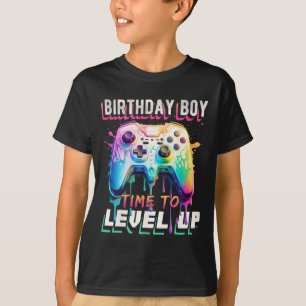 Birthday Boy Time To Level Up Video Game Birthday T-Shirt