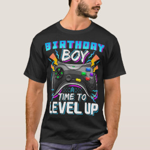 Birthday Boy Time to Level Up Video Game Birthday T-Shirt