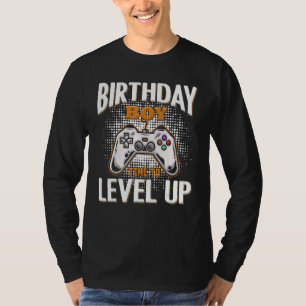 Birthday Boy Time to Level Up Video Game Birthday  T-Shirt