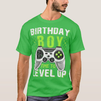 Birthday Boy Time to Level Up Video Game Birthday T-Shirt