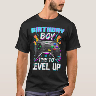 Birthday Boy Time to Level Up Video Game Birthday T-Shirt