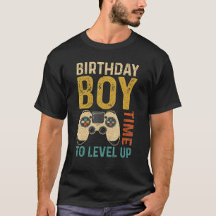 Birthday Boy Time To Level Up Video Game Birthday T-Shirt