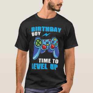 Birthday Boy Time To Level Up Video Game Boys T-Shirt
