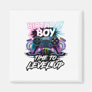 Birthday Boy Time To Level Up Video Game For Boys Magnet