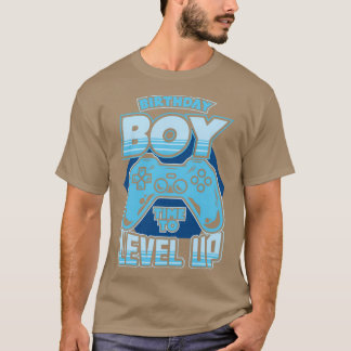 Birthday Boy Time to Level Up Video Gamer T-Shirt