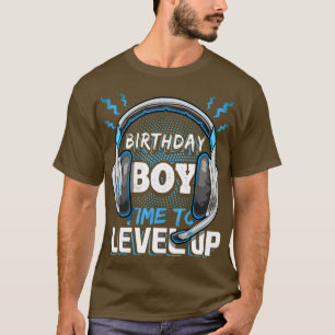 Birthday Boy Time to Level Up Video PC Gaming T-Shirt