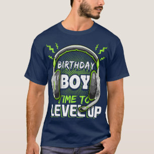 Birthday Boy Time to Level Up Video PC Gaming T-Shirt