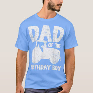 Birthday Boy Tractor Farmer  T-Shirt