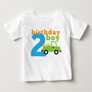 Birthday Boy Truck 2 Baby T-Shirt