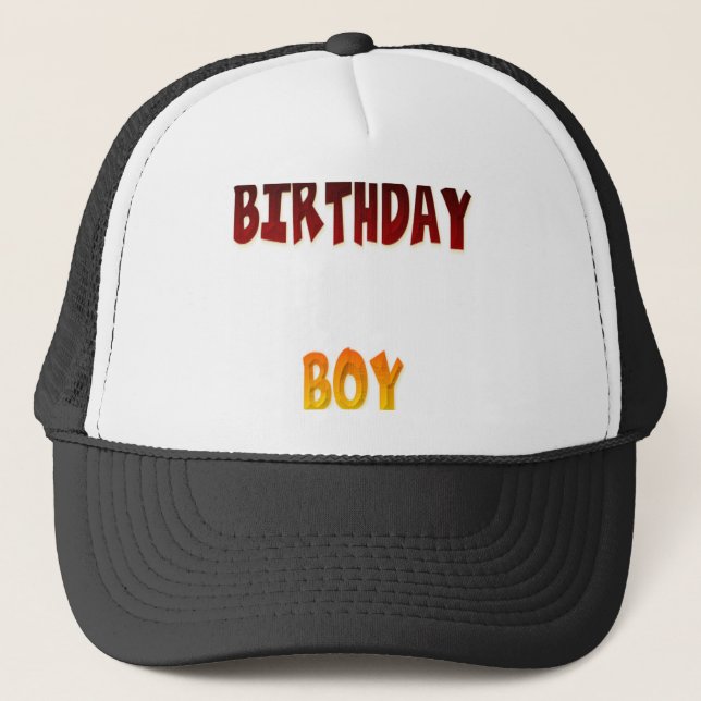 Birthday Boy Trucker Hat (Front)
