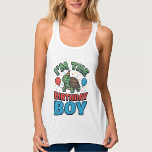 Birthday Boy Turtle Vintage Party Shirt Design_1