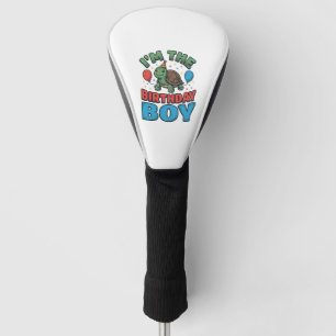Birthday Boy Turtle Vintage Party Shirt Design_1 Golf Head Cover