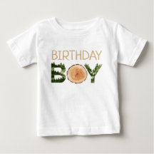 Birthday Boy Watercolor Woodland 