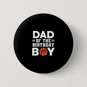 Birthday Boy's Dad Sketll Player  6 Cm Round Badge