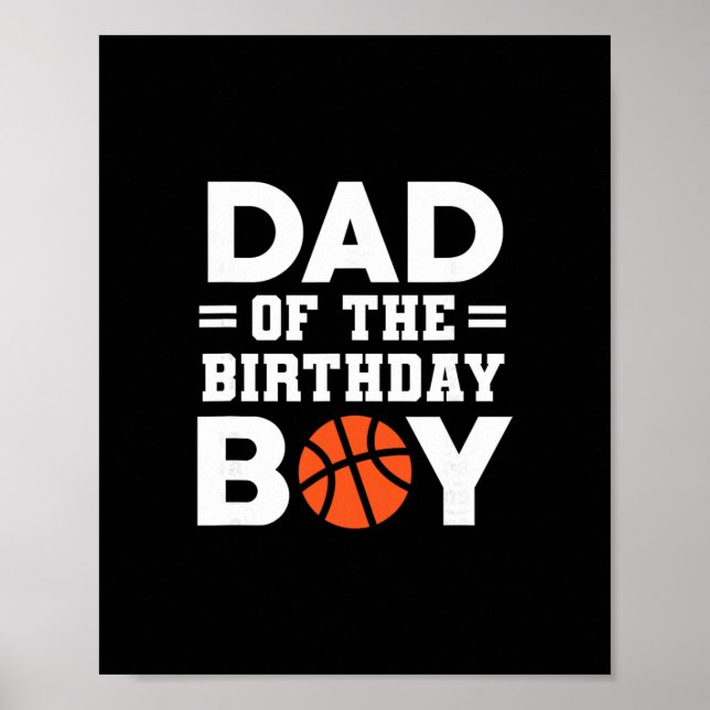 Birthday Boy's Dad Sketll Player  Poster (Front)